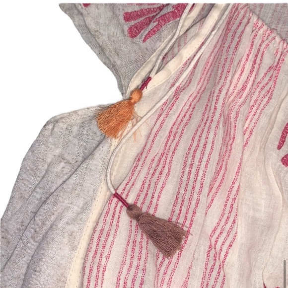 FREE PEOPLE: Womens Pukka Embroidered Knit Blouse - Size Medium - Picture 11 of 15